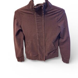 Brown Burgundy Lululemon winter Jacket with High Collar size 6